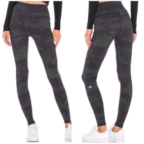 Alo Yoga High-Waist Vapor Leggings Camo Small - Picture 1 of 4